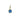 December Charm – Hand-Cut Blue Topaz Glass Birthstone Charm Set in Brass | Threads Worldwide