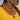Model Wearing Nova Necklace Orange – Tagua Seed Statement Necklace by Threads Worldwide