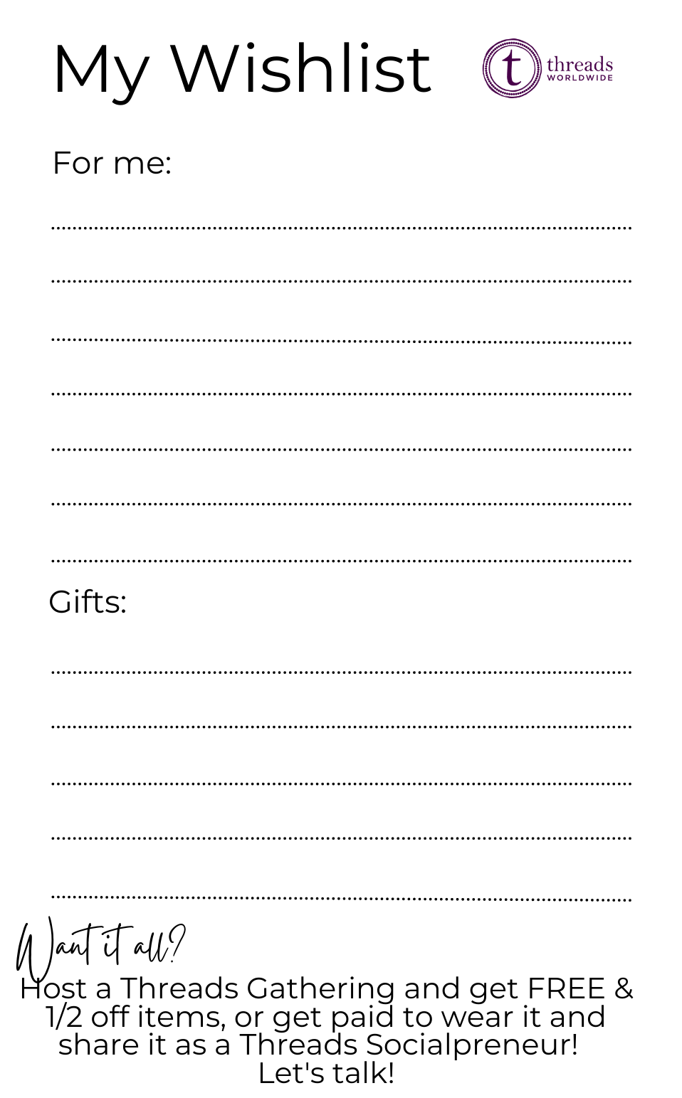 Threads Wish List - 50 – Threads Worldwide