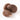 Three brown tagua seeds, with a textured and rugged surface, against a white background.