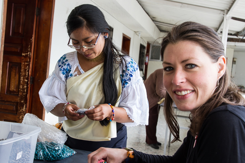 Fair Trade Partner Jen Parlin in Ecuador